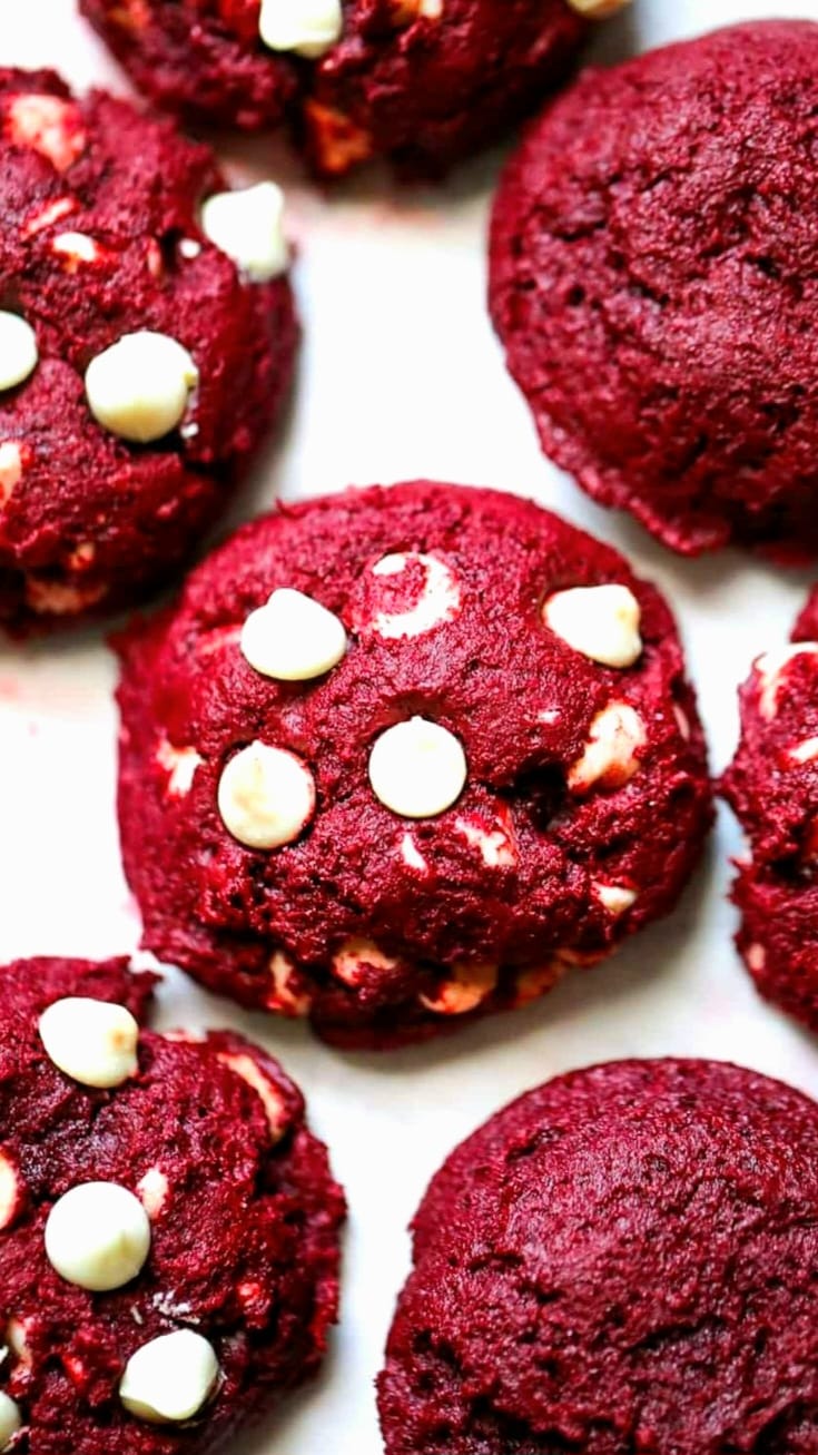 Red Velvet Stuffed Cookie